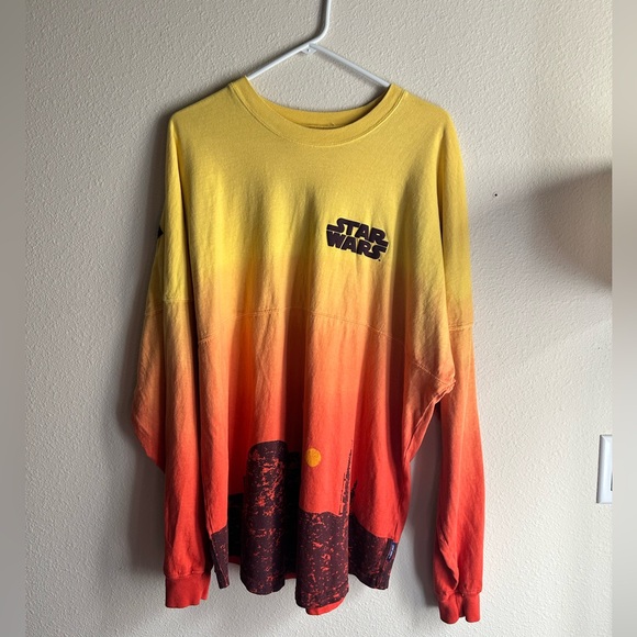 Star Wars Tatooine Gradient Long Sleeve Spirit Jersey Shirt - Picture 2 of 7